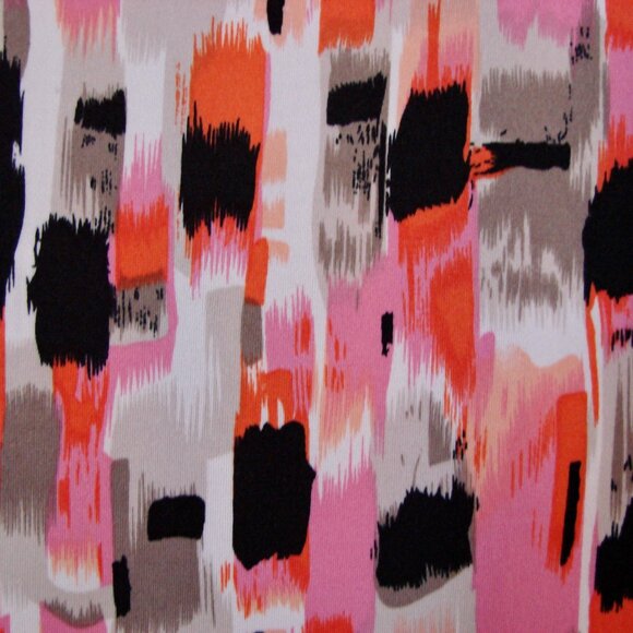 Femme Multicolour Midi Dress Short Sleeve Ruffle Hem Office Work Size Small - Picture 8 of 11